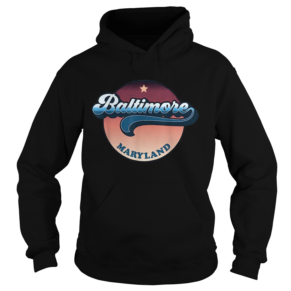 Baltimore Maryland 70s Style Hoodie