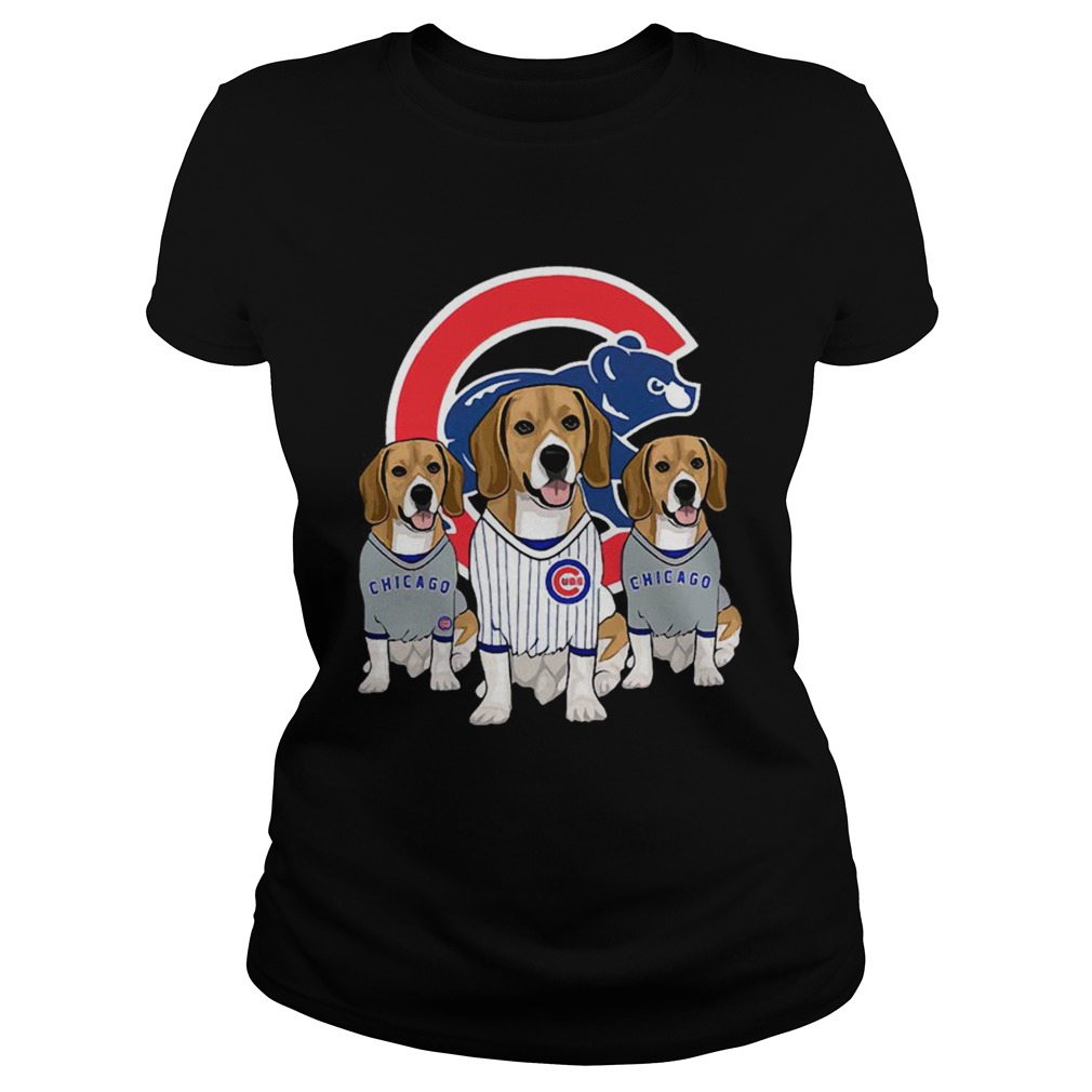 Beagle dog Chicago Cubs Classic Ladies