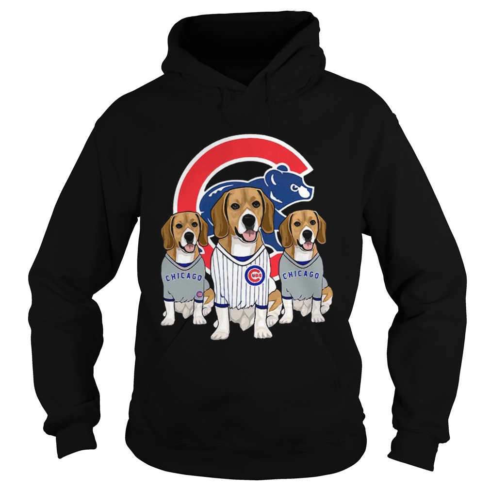 Beagle dog Chicago Cubs Hoodie