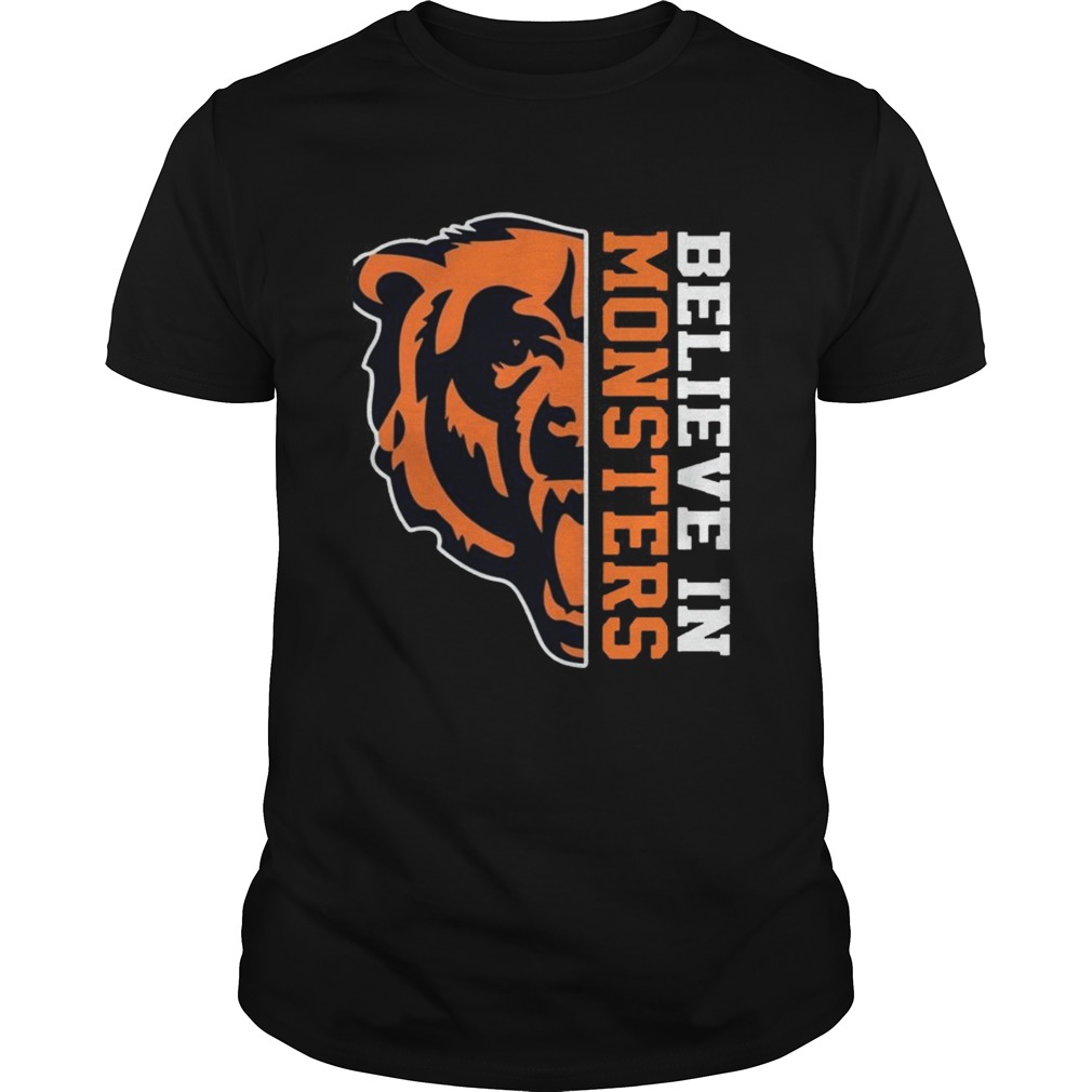 Believe In Monsters Chicago Bears Football Fan TShirt Unisex