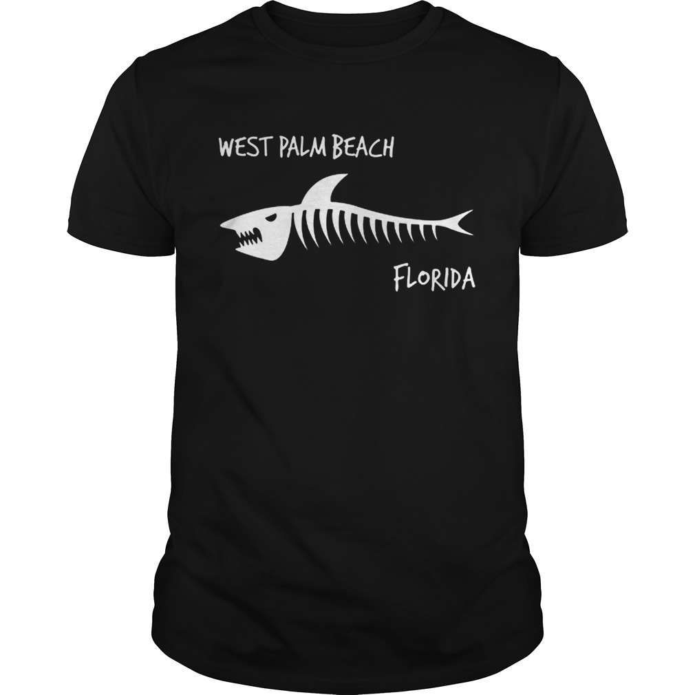 Best price West Palm Beach Florida Shark Skeleton shirt