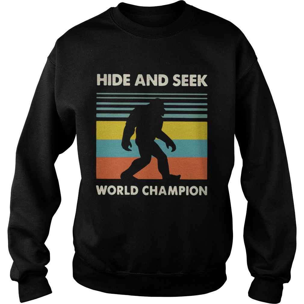 Bigfoot hide and seek world champion vintage Sweatshirt