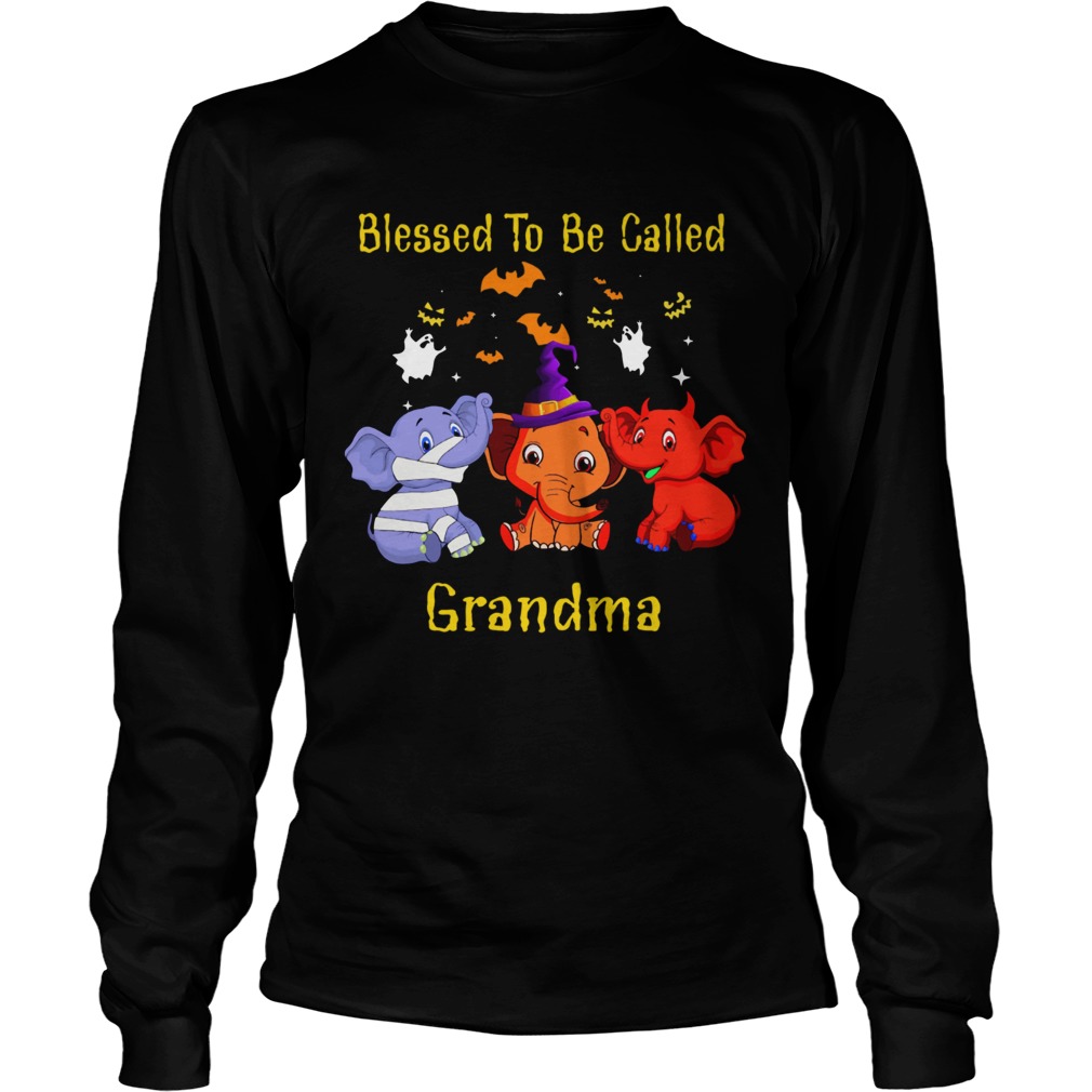 Blessed To Be Called Grandma Elephant TShirt LongSleeve