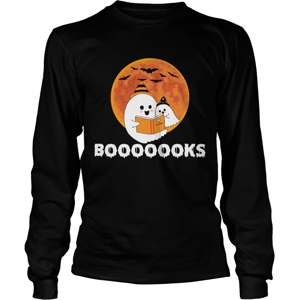 Booooooks Shirt Boo Read Books Halloween TShirt LongSleeve