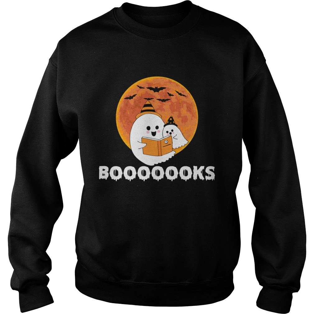Booooooks Shirt Boo Read Books Halloween TShirt Sweatshirt