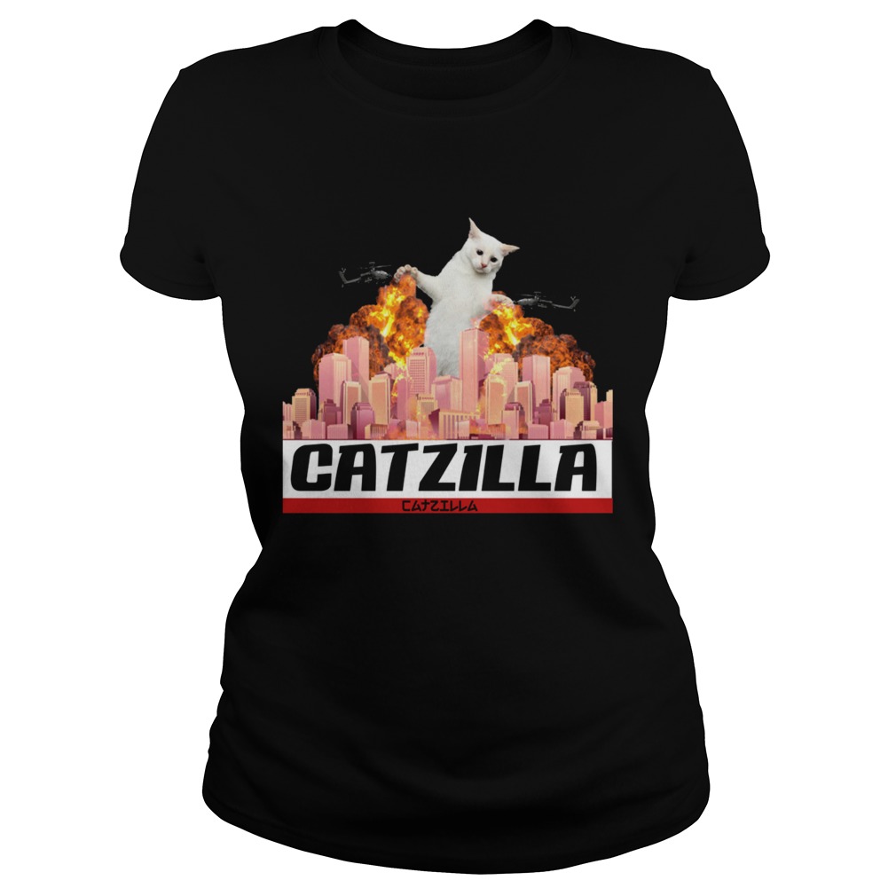 CATZILLAFunny Kitty for Halloween TShirt Classic Ladies