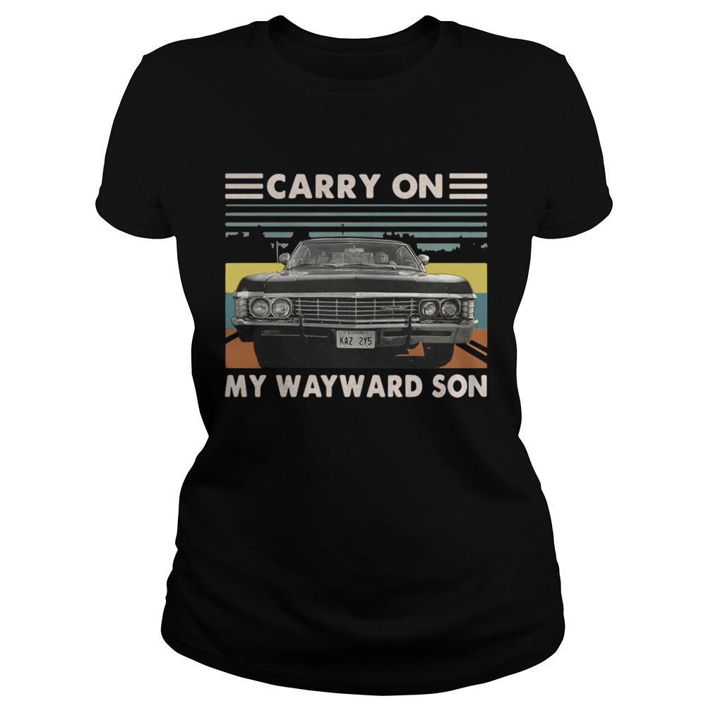 Carry on my wayward son car vintage Classic Ladies