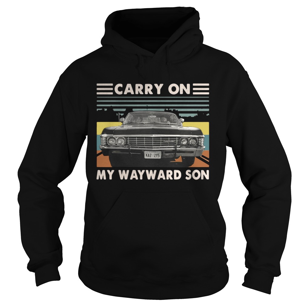 Carry on my wayward son car vintage Hoodie