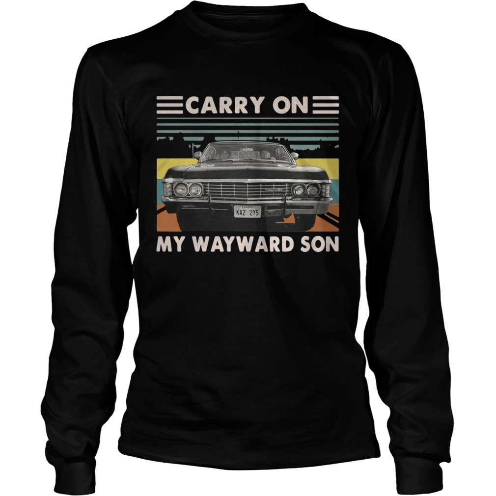 Carry on my wayward son car vintage LongSleeve
