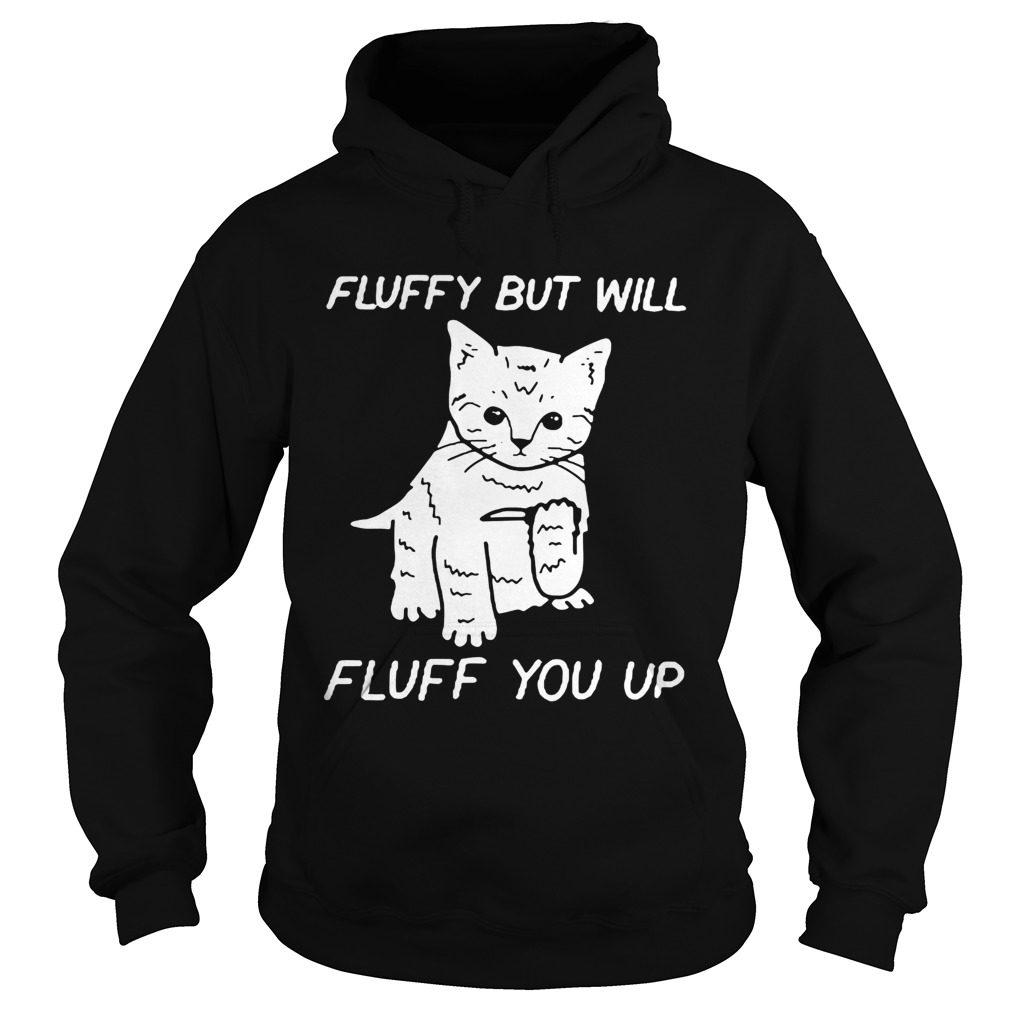 Cat fluffy but will flufe you up Hoodie
