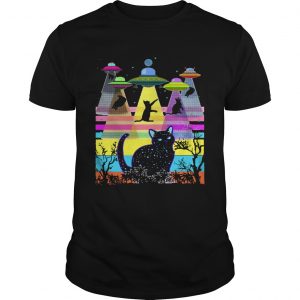Cats UFO color shirt