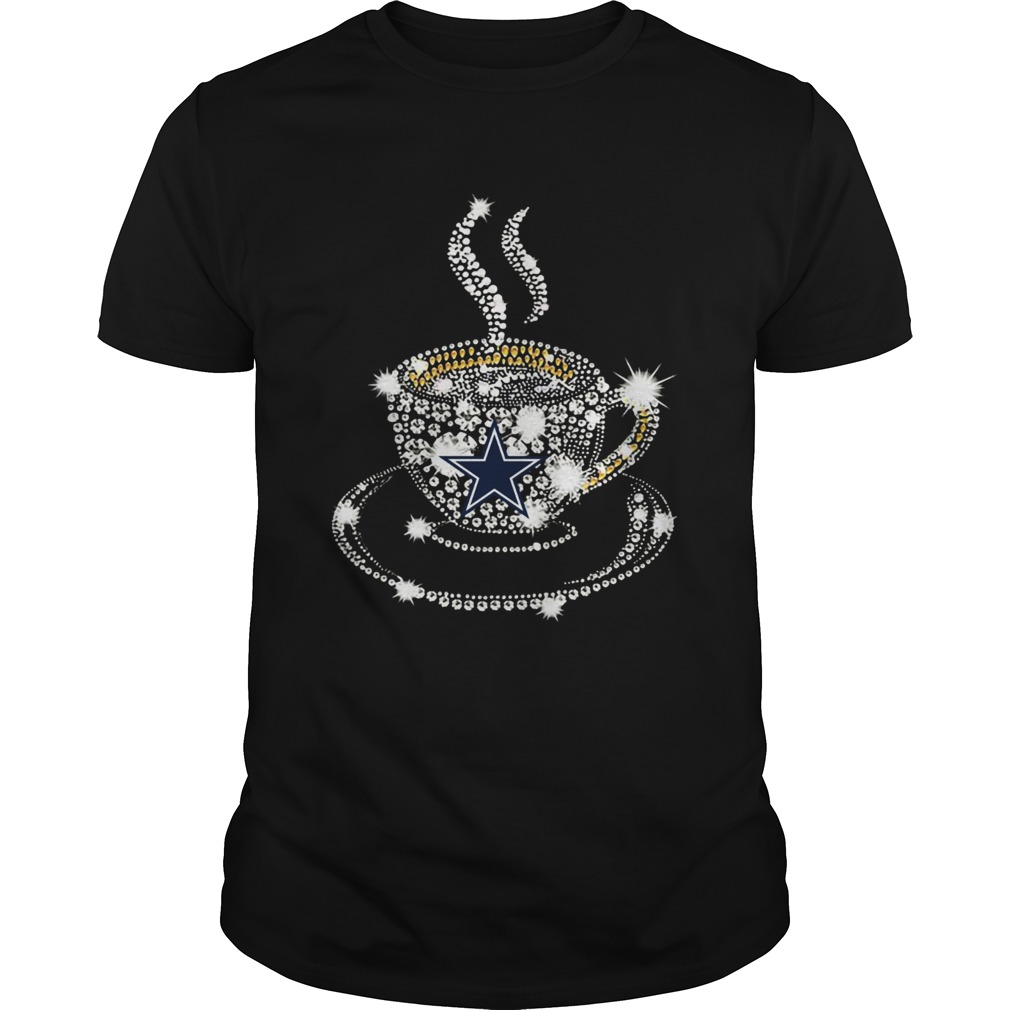 Coffee Dallas Cowboys rhinestone shirt
