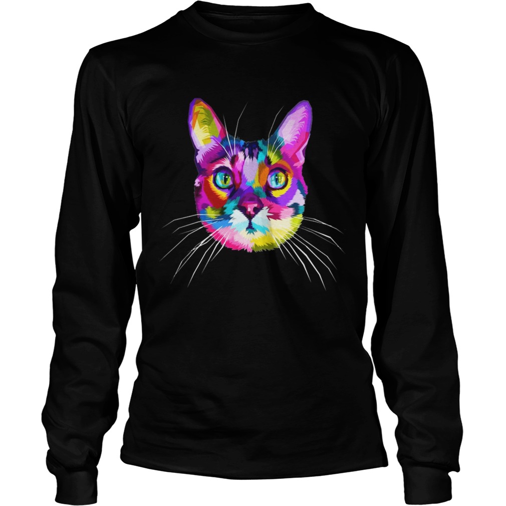 Colorful Cute Kitty Adoption Cat Shirt for kitten lovers TShirt LongSleeve