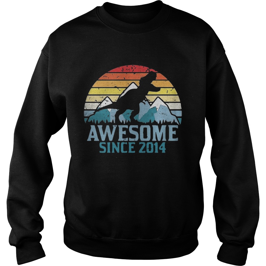 Dinosaur awesome since 2014 vintage Sweatshirt