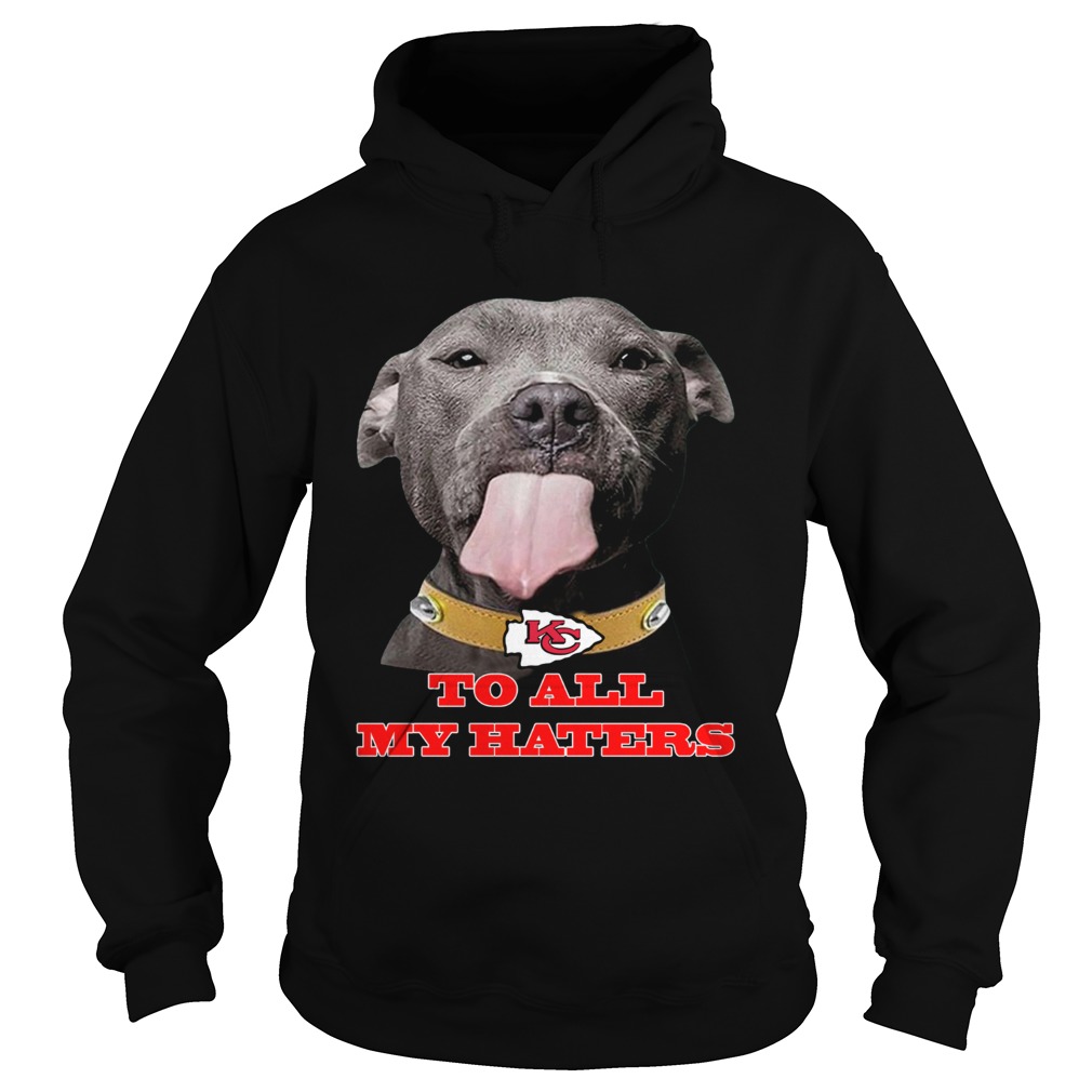 Dog licking your screen Kansas City Chiefs to all my haters Hoodie