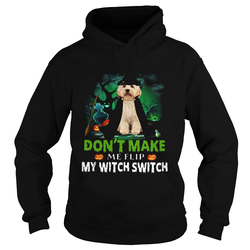 Dont Make Me Flip My Witch Smitch Cockapoo Dogs Lovers JackOLanterns Halloween Shirts Hoodie
