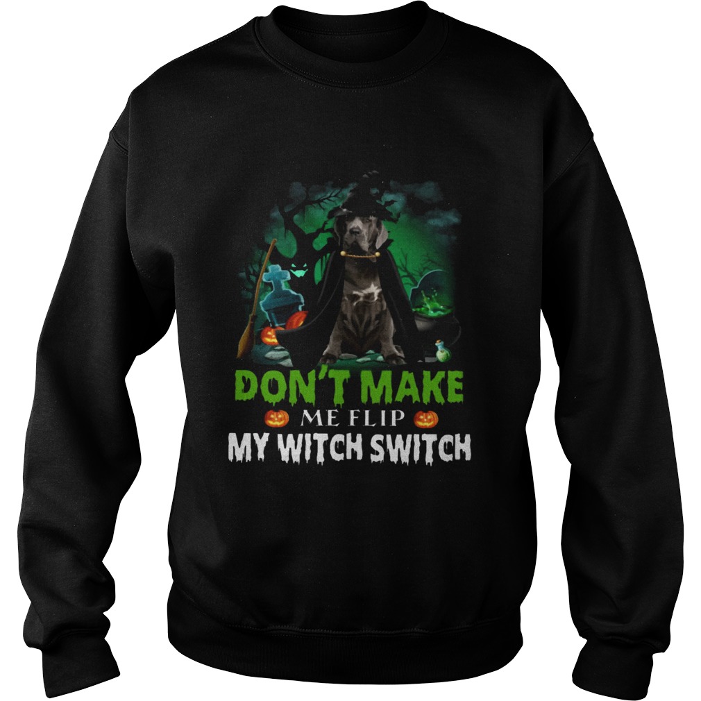 Dont Make Me Flip My Witch Smitch Neapolitan Mastiff Witch Lovers JackOLanterns Halloween Shirts Sweatshirt