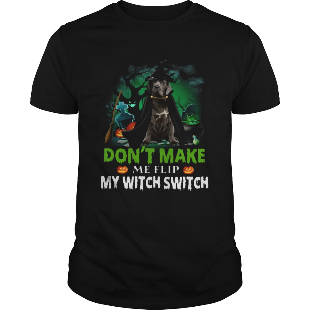 Dont Make Me Flip My Witch Smitch Neapolitan Mastiff Witch Lovers JackOLanterns Halloween Shirts