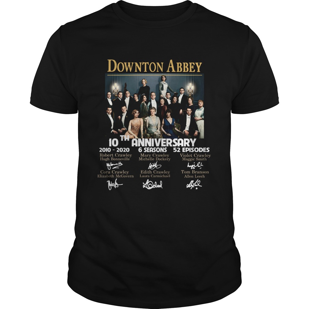 Downton Abbey 10th Anniversary 2010 2020 6seasons 52 episodes signatures Unisex