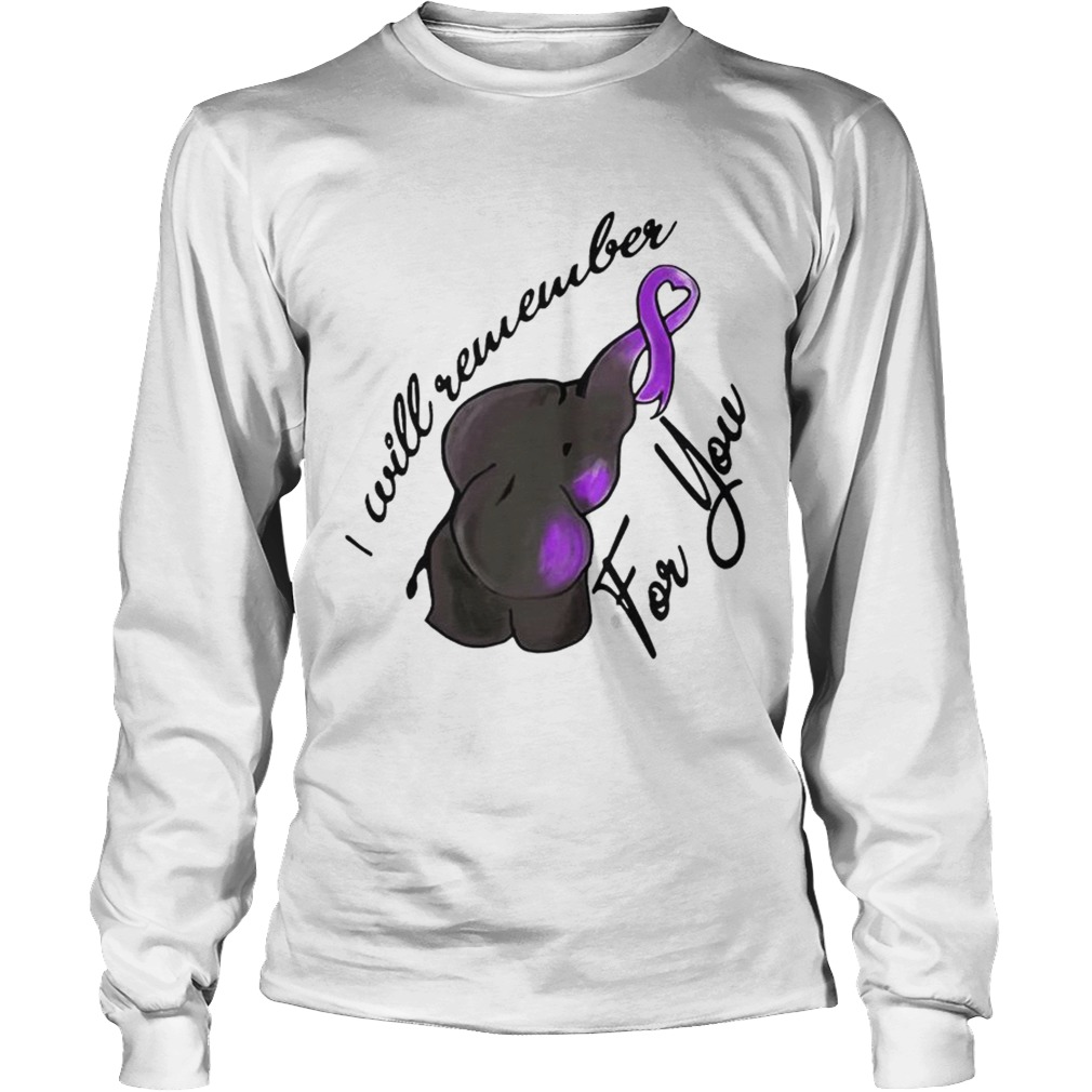 Elephant I will remember for you LongSleeve