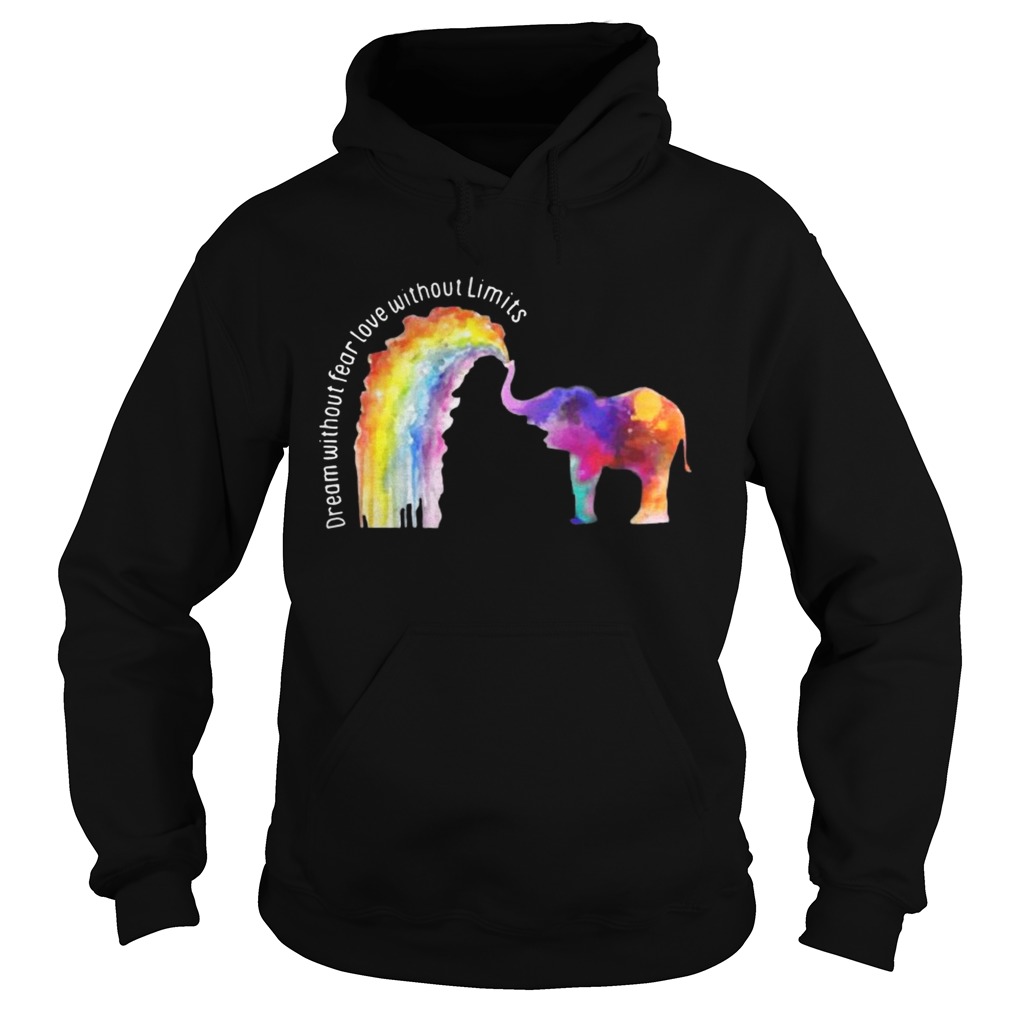 Elephant LGBT Dream Without Fear Love Without Limits Shirt Hoodie