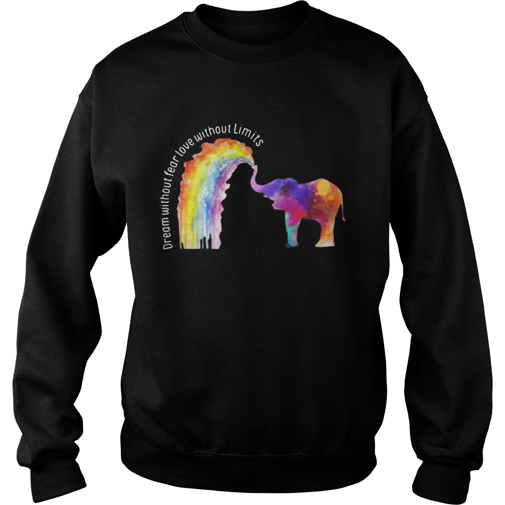 Elephant LGBT Dream Without Fear Love Without Limits Shirt Sweatshirt