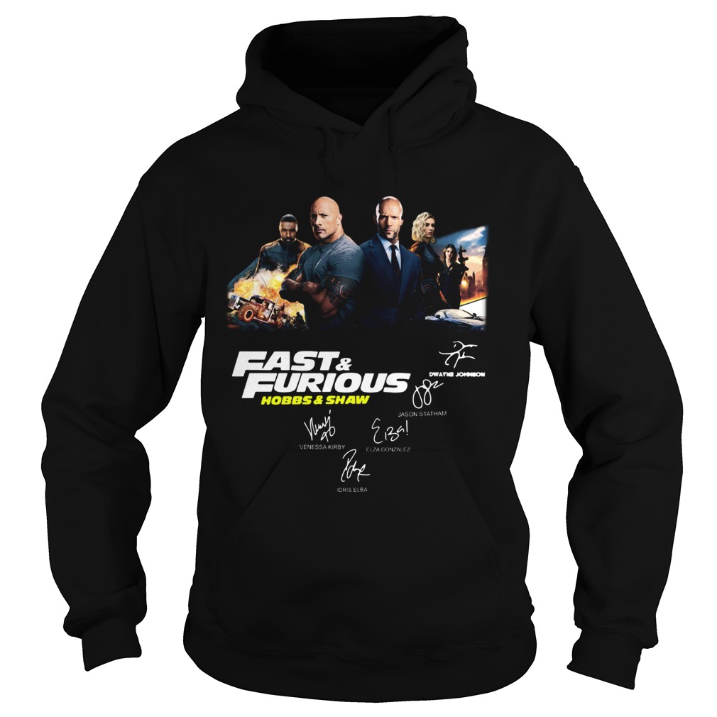 Fast and Furious Hobbs and shaw signature Hoodie