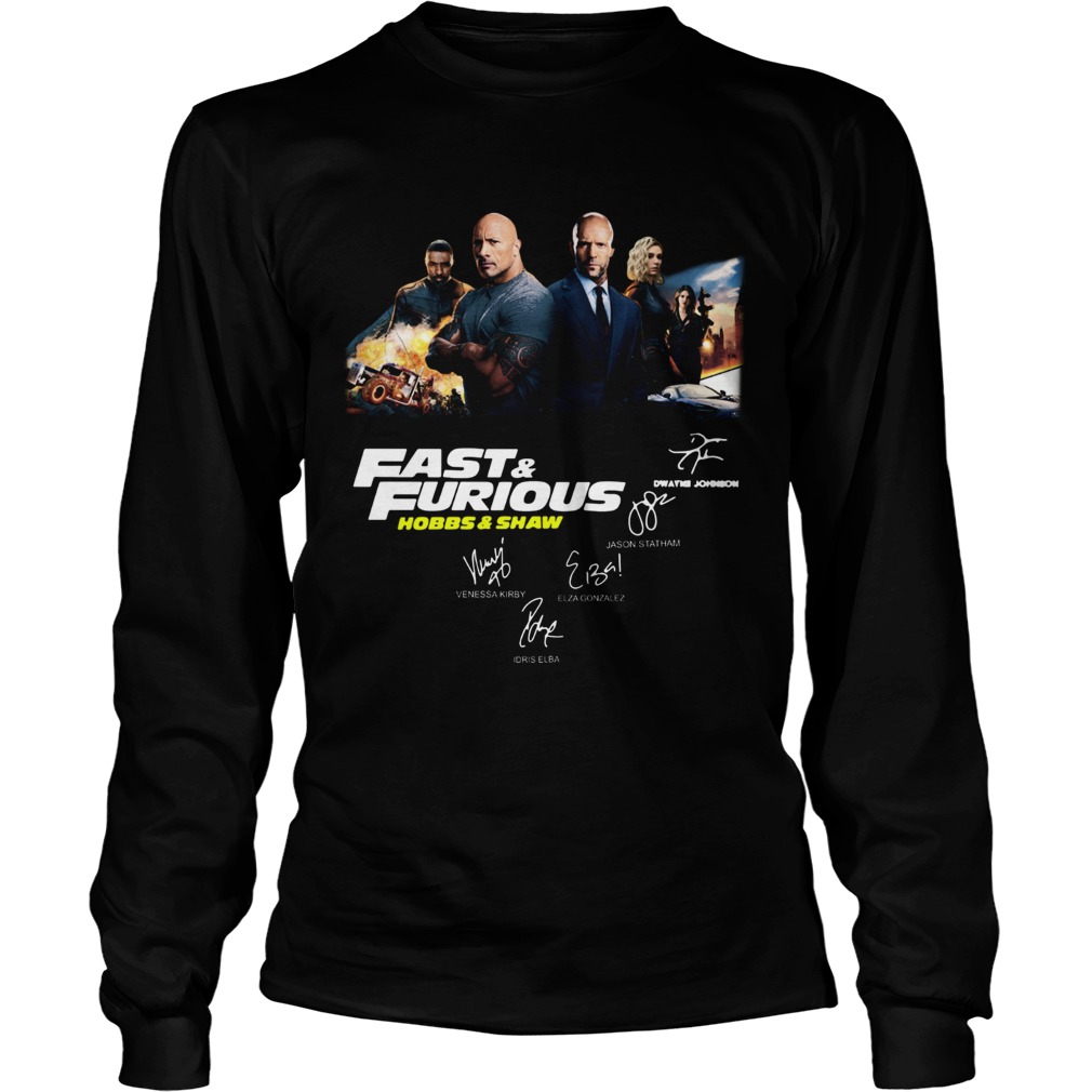 Fast and Furious Hobbs and shaw signature LongSleeve