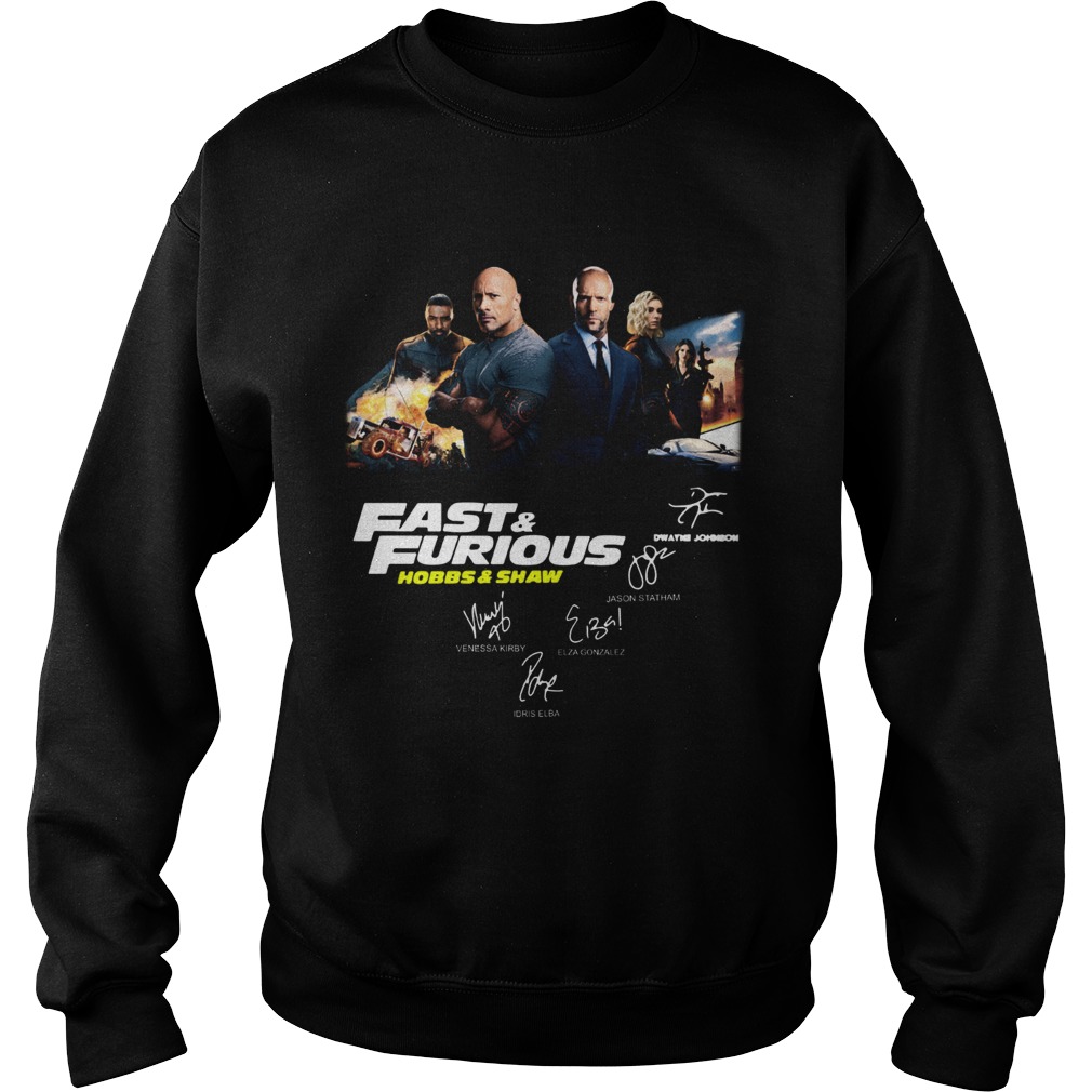 Fast and Furious Hobbs and shaw signature Sweatshirt
