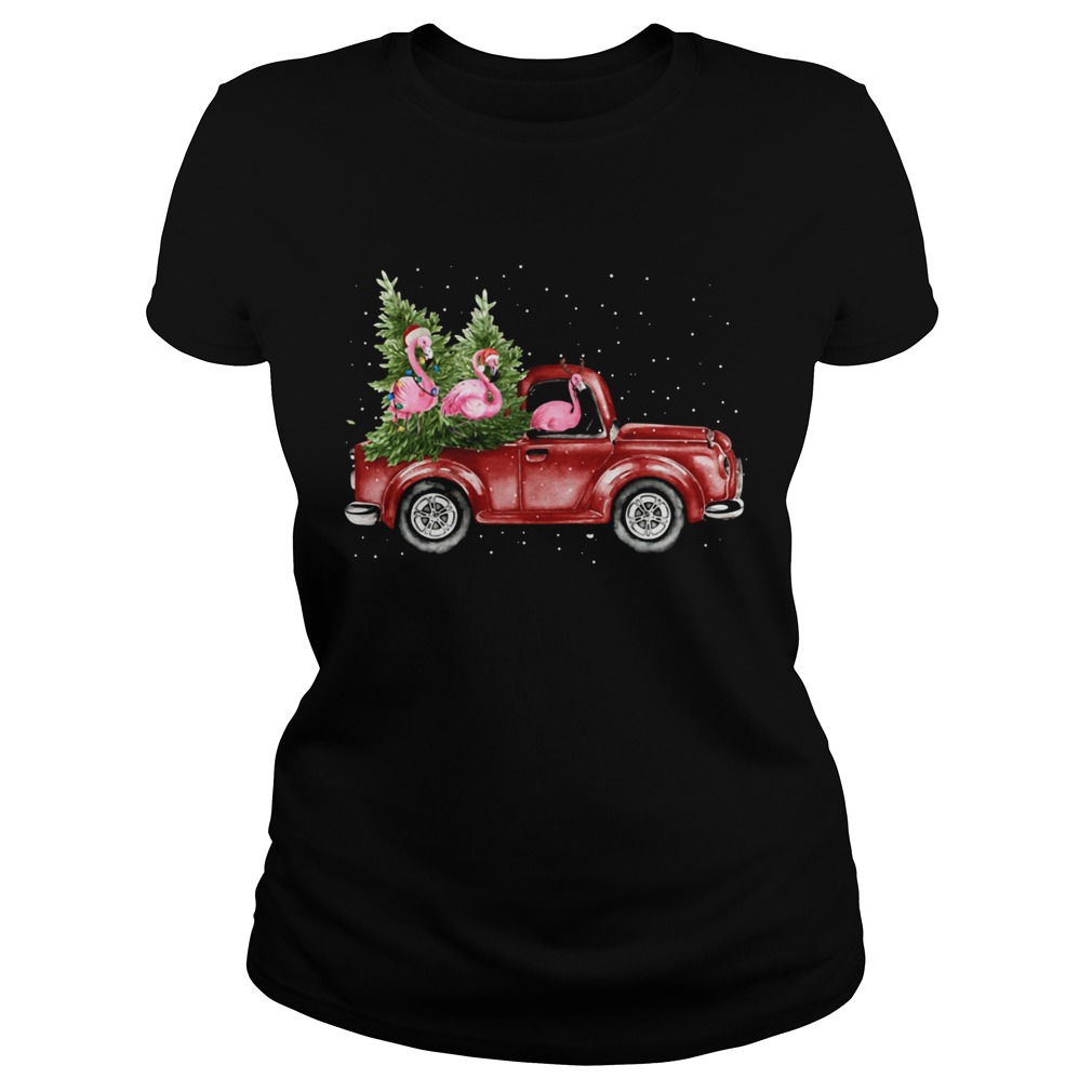 Flamingo truck Christmas tree Classic Ladies