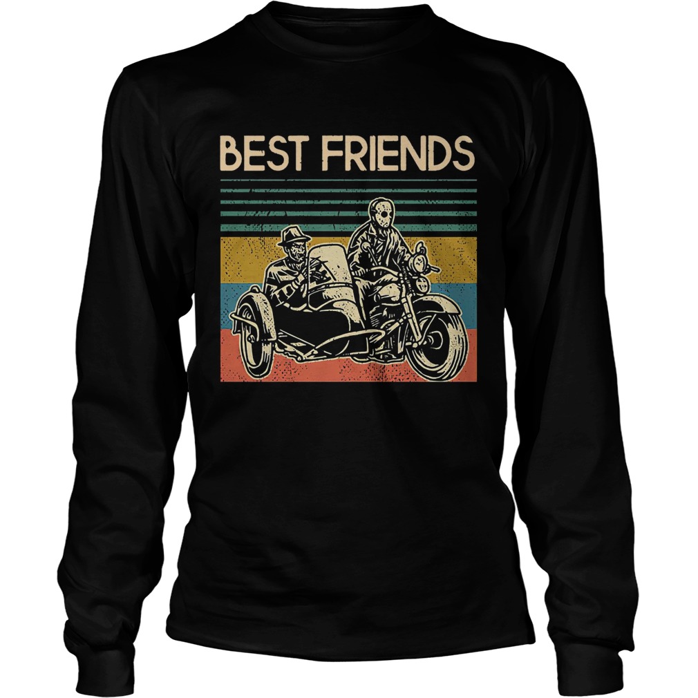 Freddy Krueger and Jason Voorhees best friends Vintage LongSleeve