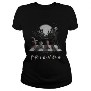 Friends TV show The Nightmare Before Christmas Abbey Road Halloween Ladies Tee