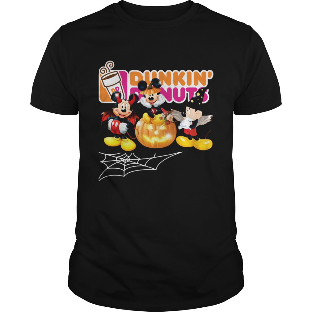 Mickey Mouse Dunkin Donuts Halloween shirt