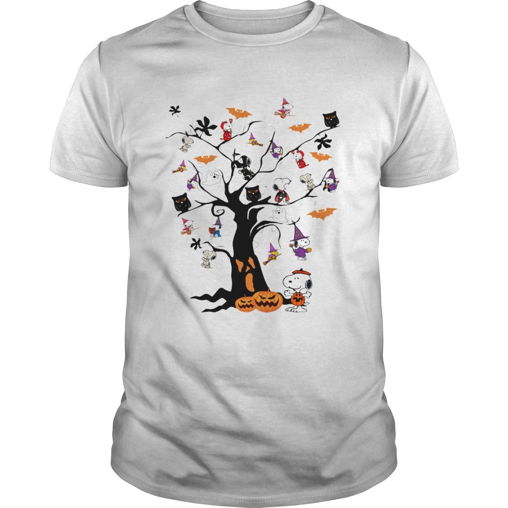 Snoopy Halloween tree shirt