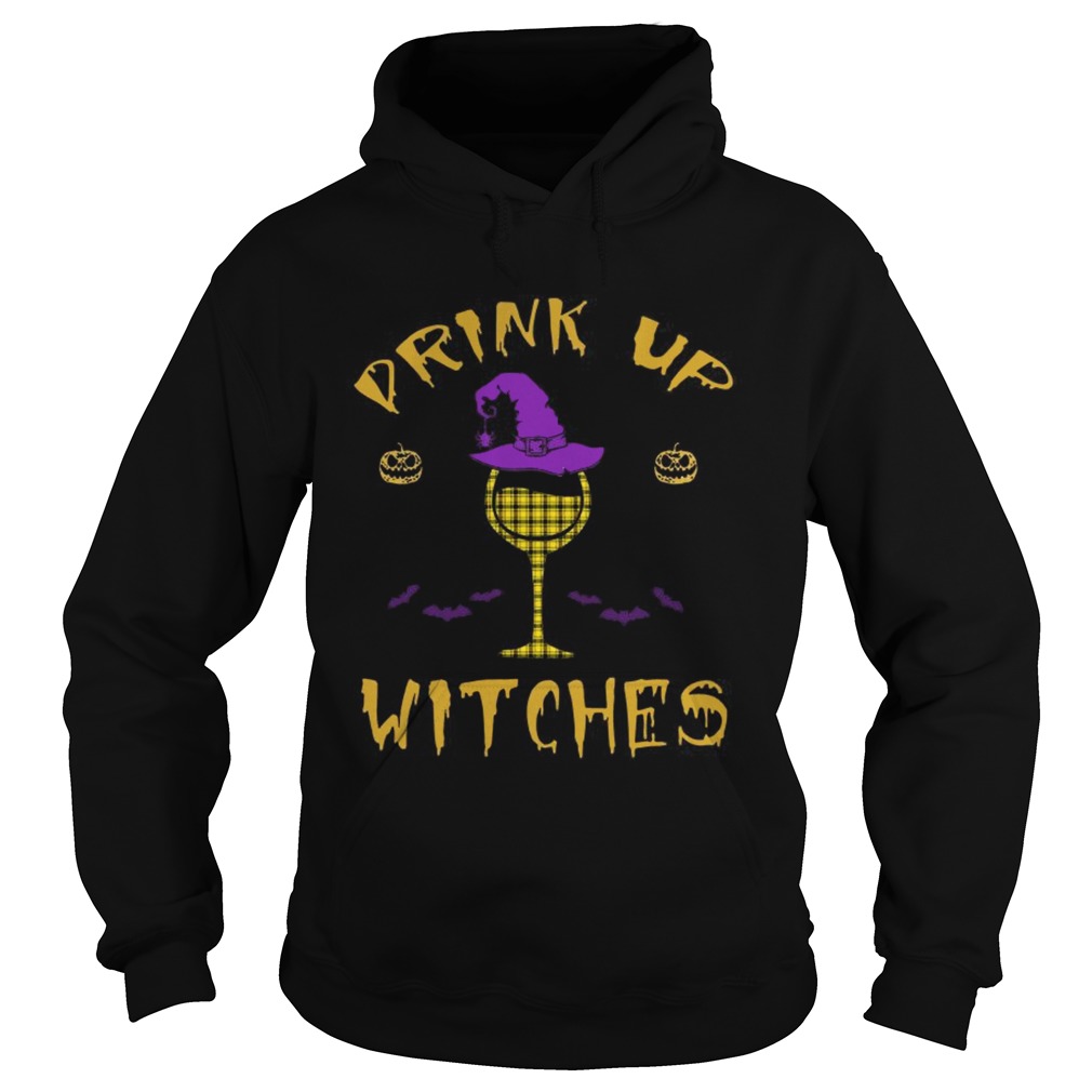 Happy Halloween Drink Up Witches Wine Lover TShirt Hoodie