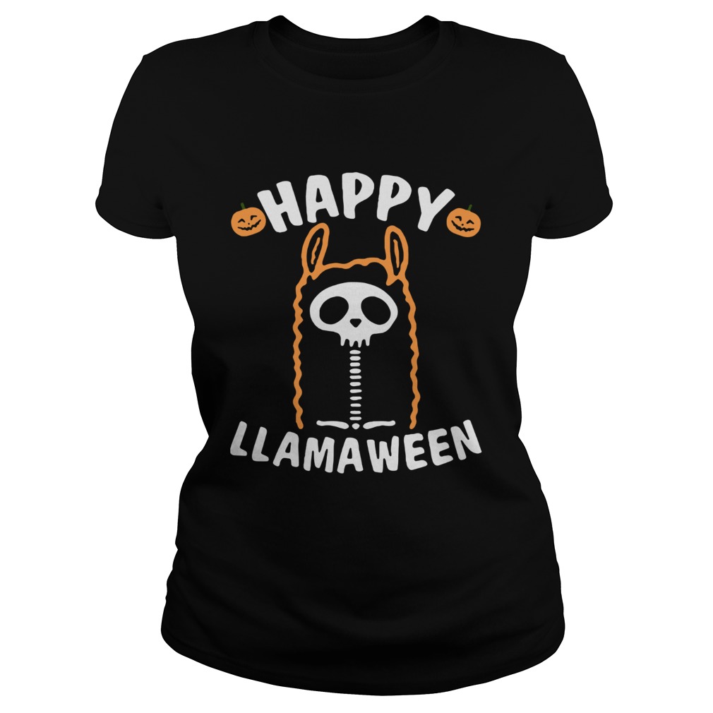 Happy Llamaween Halloween Classic Ladies