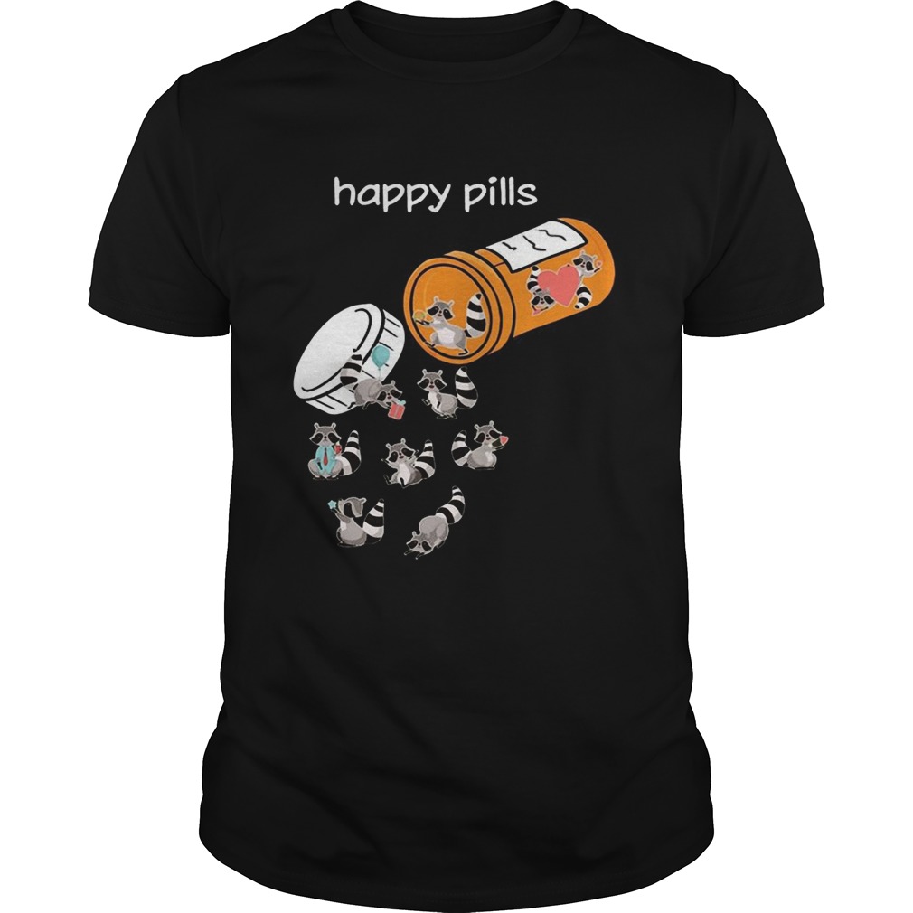 Happy Pills Raccoon LoverTshirt