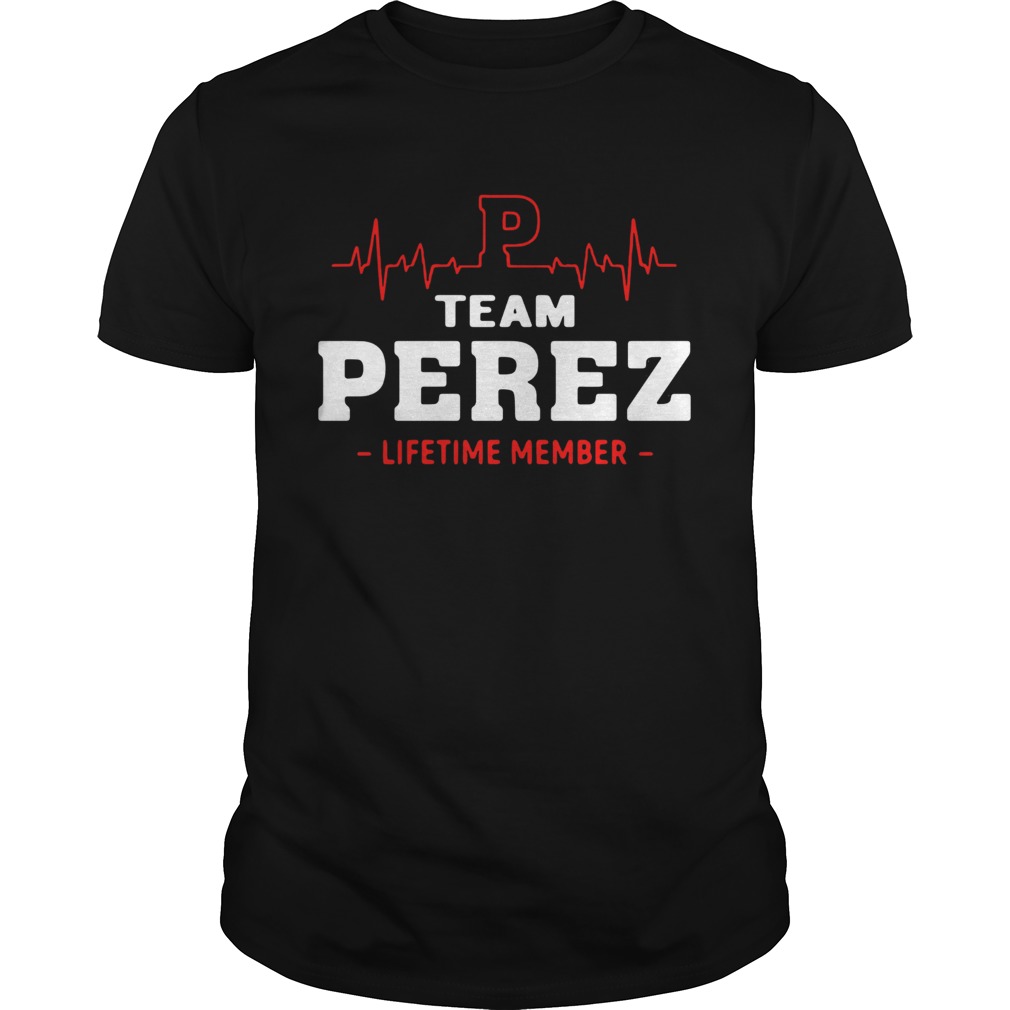 Heartbeat P team Perez lifetime member shirt