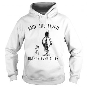 Horse And Dog and she lived happily ever after shirt by Hoodie