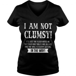 I Am Not Clumsy Ladies Vneck