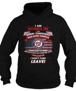 I am Nationals fan I say Merry Christmas god bless America Hoodie