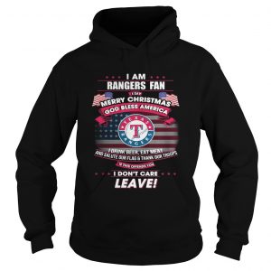 I am Rangers fan I say Merry Christmas god bless America Hoodie