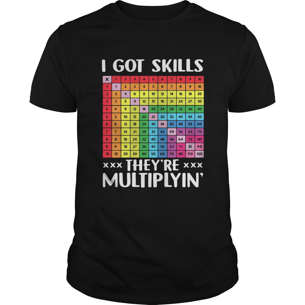 I got skills theyre multiplyn shirt