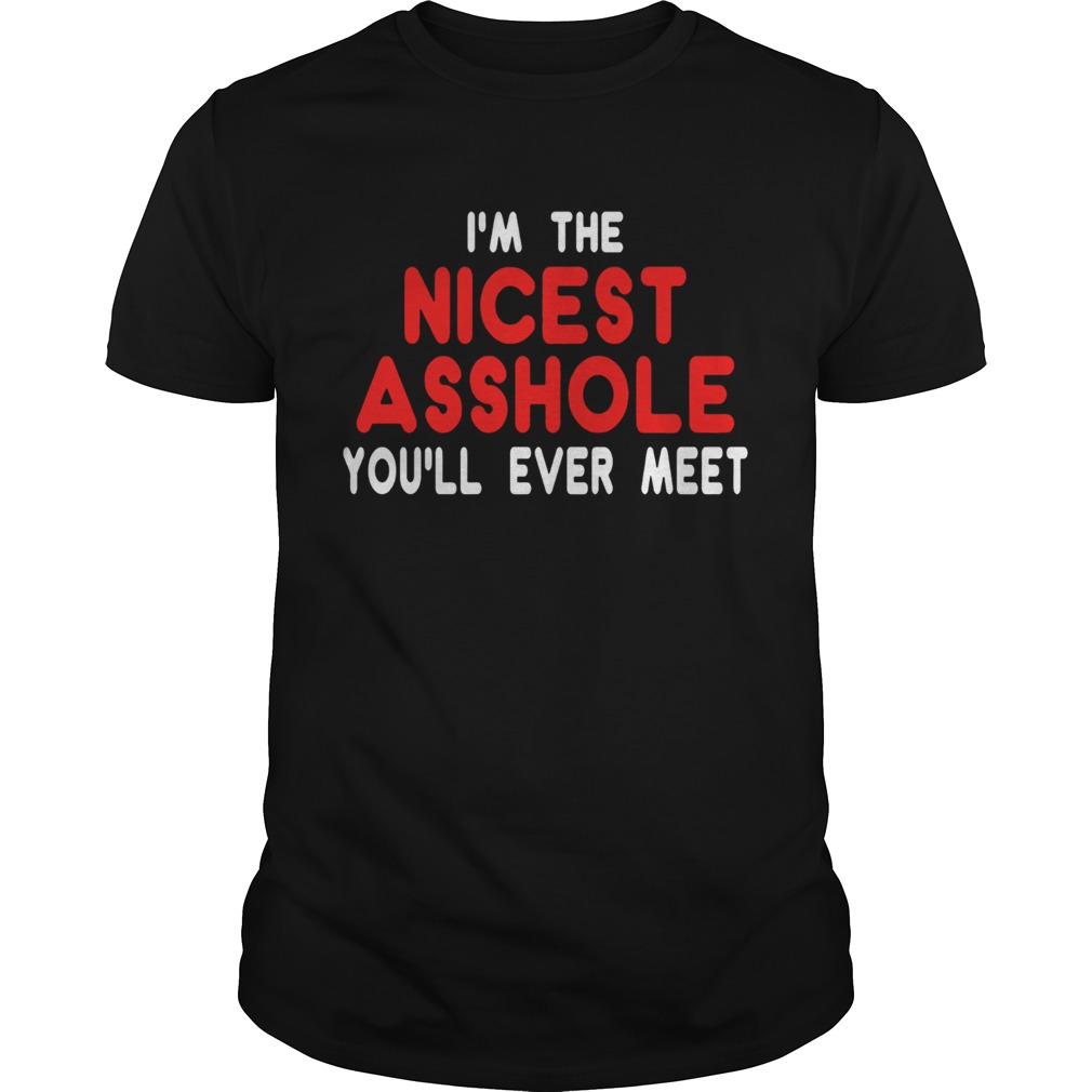 I'm the nicest asshole you will ever meet shirt