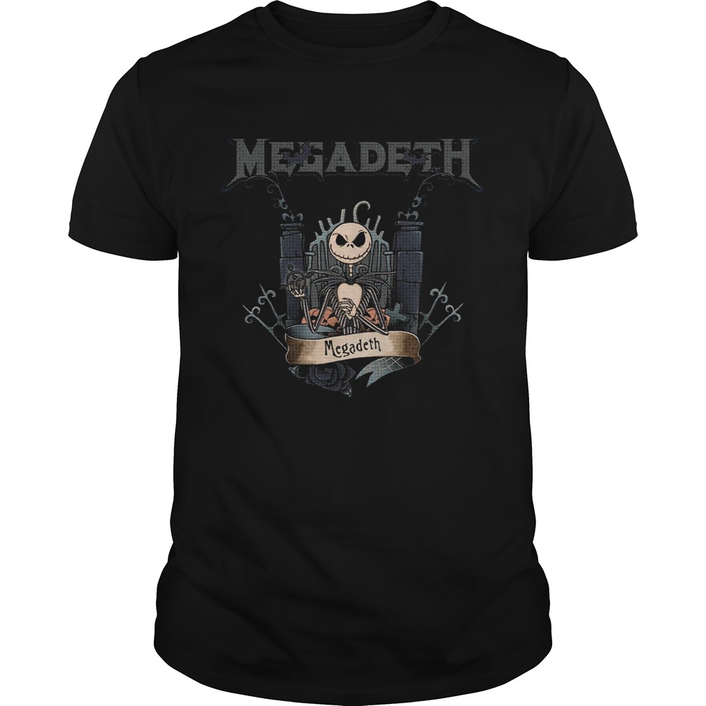 Jack Skellington Megadeth Halloween shirt