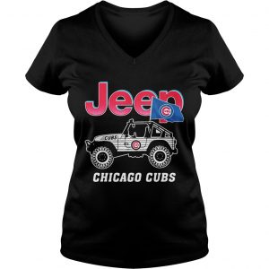 Jeep Chicago CUBS Ladies Vneck