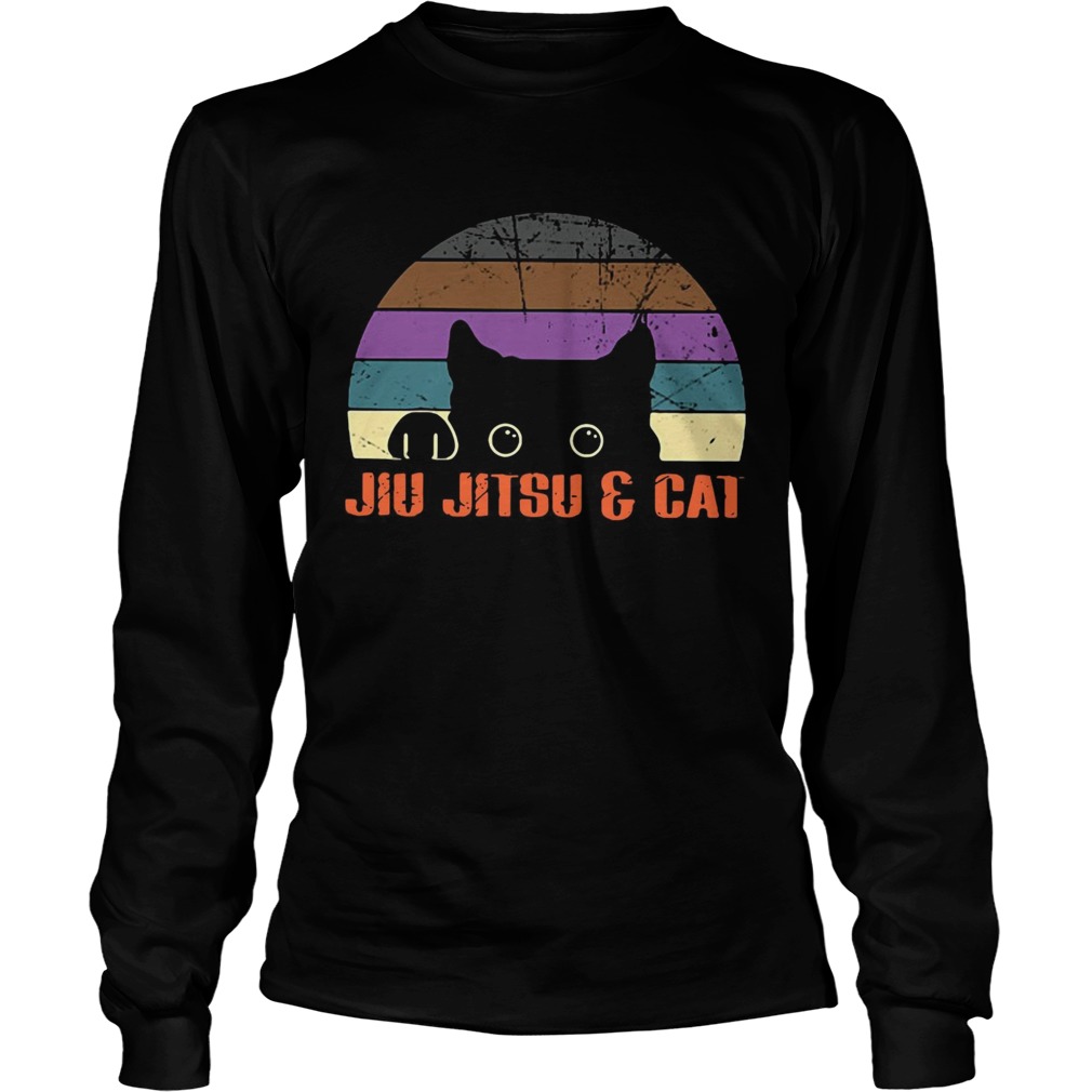 Jiu Jitsu and cat vintage LongSleeve