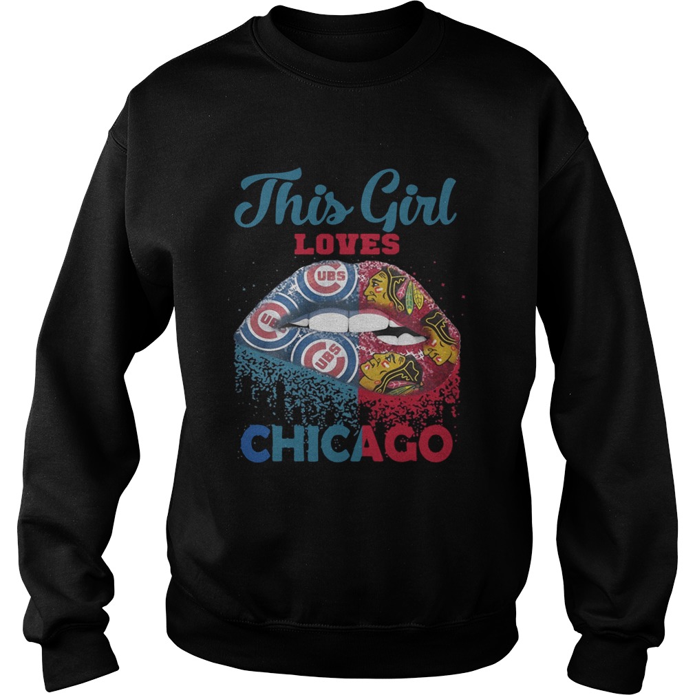 Lip this girl loves Chicago Sweatshirt