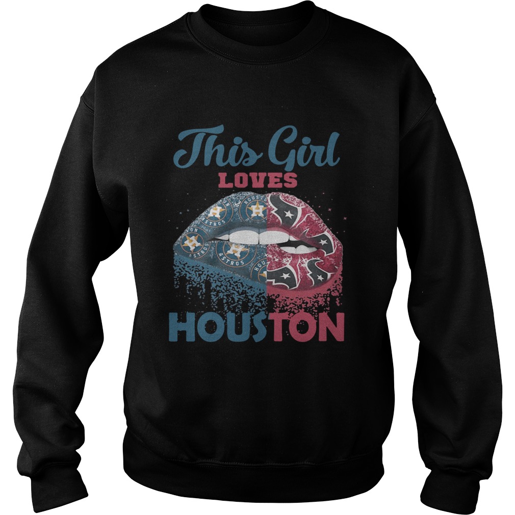 Lip this girl loves Houston Sweatshirt