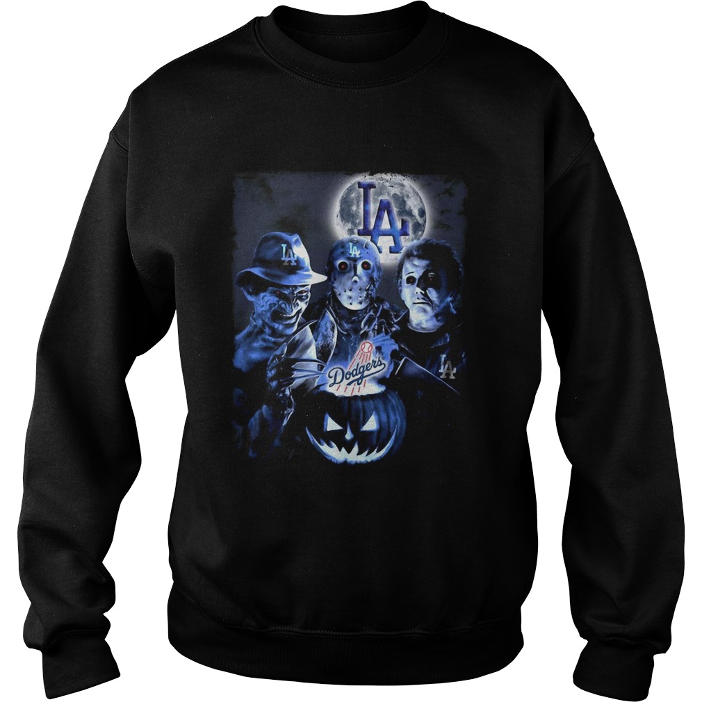 Los Angeles Dodgers Horror characters Sweatshirt